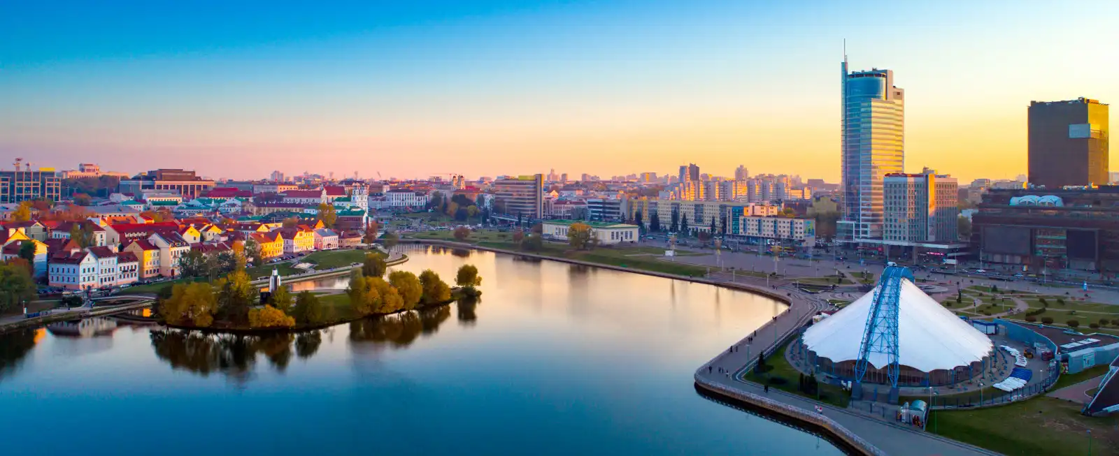 На фото Минск